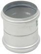 BLUCHER Stainless Steel 3" Double Slip Coupling 316L