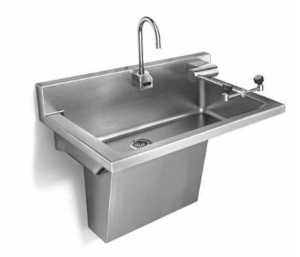 W-ADA-2224-CT-J Wall Hung ADA Sink Kit with Eyewash